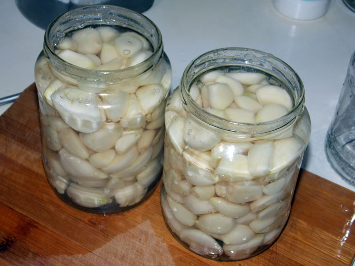 маринованный чеснок на зиму рецепт