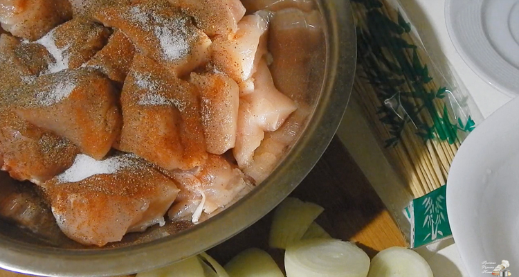 шашлык из куриной грудки рецепт