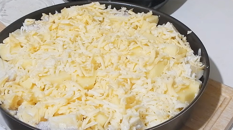 картошка с курицей в духовке