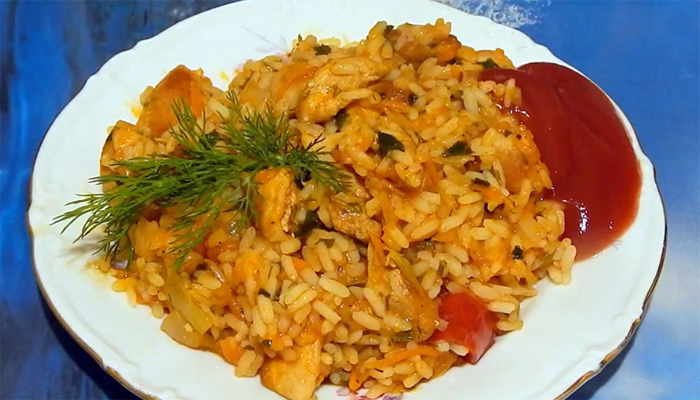 свинина с рисом и овощами рецепт