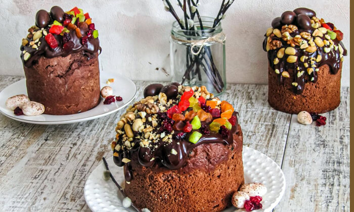 кулич с шоколадом