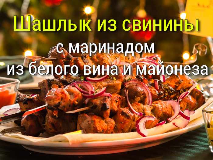 шашлык в вине