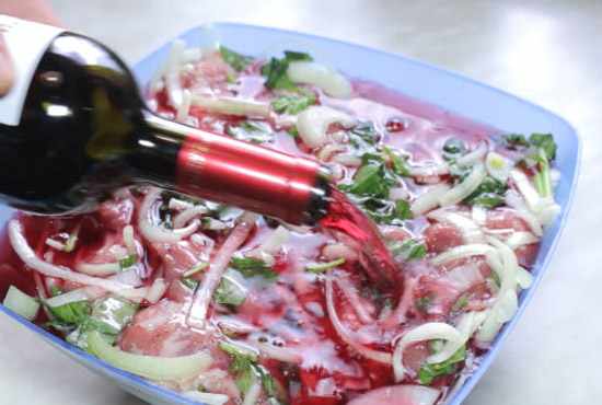 маринад для шашлыка в вине