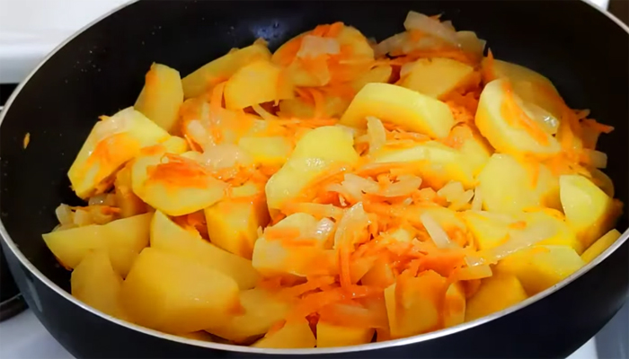 постная картошка с капустой
