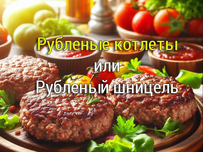 рубленные котлеты или шницель рецепт