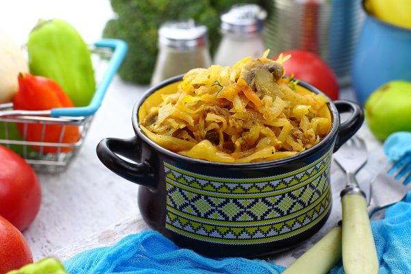 капуста с грибами рецепт для мультиварки
