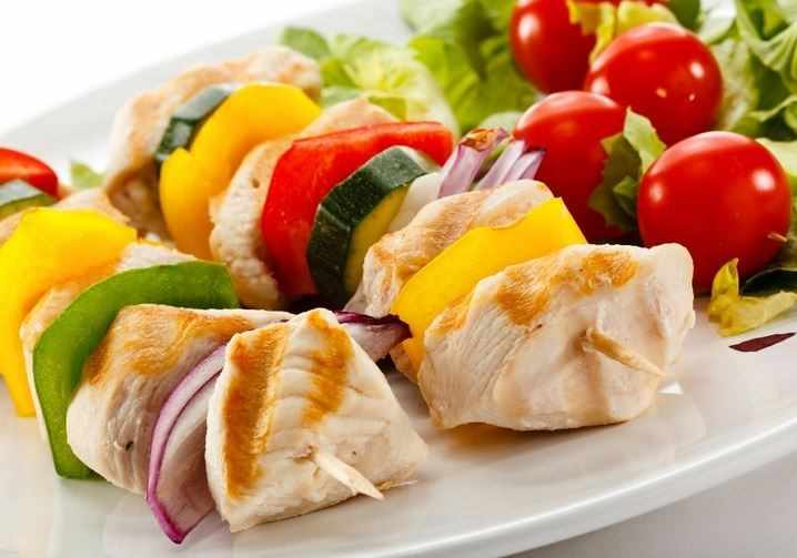 Куриный шашлык из грудок