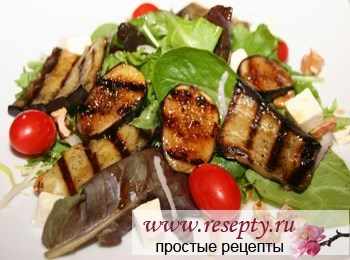 Салат с инжиром и баклажанами