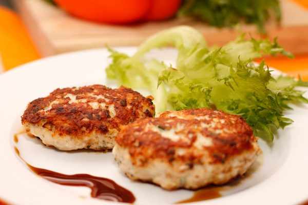 Котлеты куриные с геркулесом