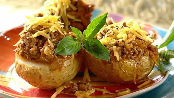 Картофель печеный с начинкой