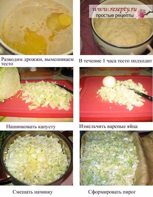 пирог с капустой